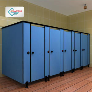 How to install compact laminate commercial restroom partitions board？